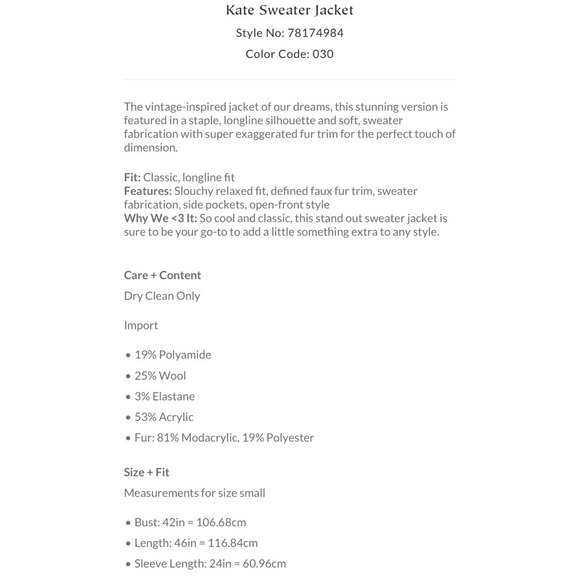 SALE FREE PEOPLE KATE SWEATER JACKET/ SO STUNNING FITS XS/S - Picture 10 of 10